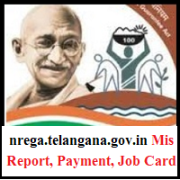 nrega.telangana.gov.in Mis Report, Payment Job Card